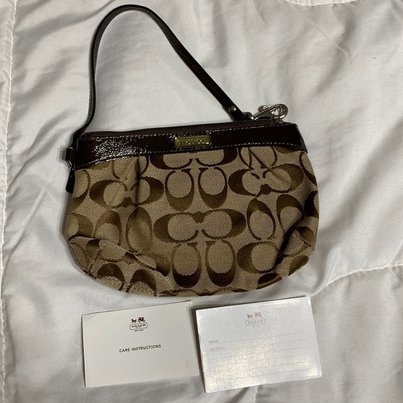 Coach Handbags - Coach brown wristlet